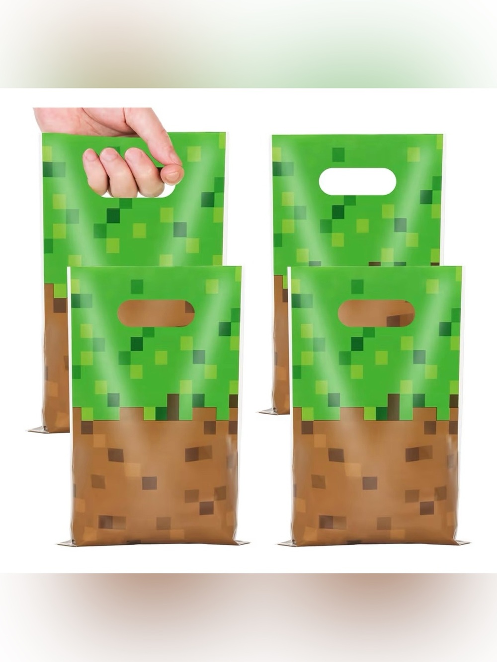 50 PCS Pixel Birthday Party Favor Bags